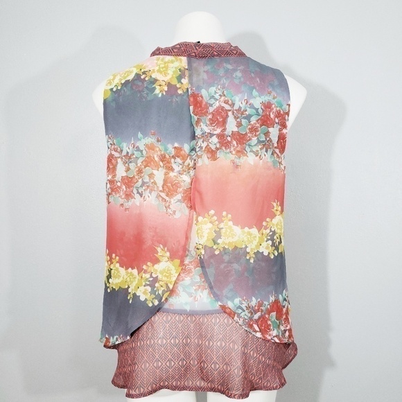 Signature Studio Layered Floral Tank Top - Picture 3 of 3